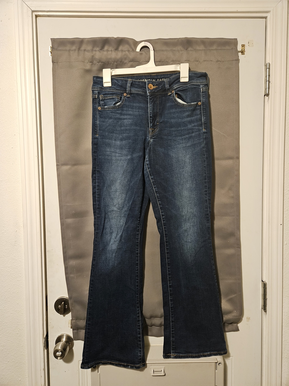 American Eagle Outfitters Women’s Dark Blue Kick Boot Jeans 12R
